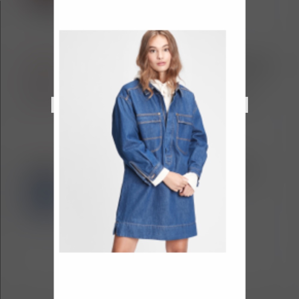 Gap workforce denim jacket dress